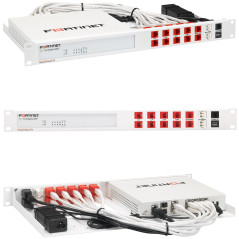 Rackmount.IT - Support en Rack pour Pare-feu Fortinet - Étagère de Serveur 1U avec accès Facile aux connexions réseau Avant, cor