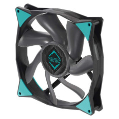 IceGALE Ventilateur à roulement à billes PWM haute performance 140 mm Noir 14 cm Ventilateur d'ordinateur compatible bureau