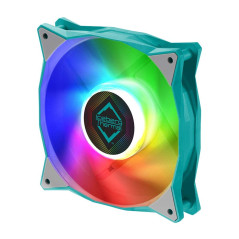 Iceberg Thermal IceGALE RGB 120 mm PWM Double roulement à billes ARGB Ventilateur de boîtier adressable Bleu sarcelle