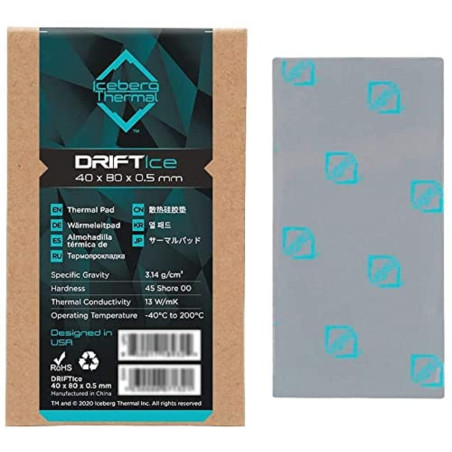 Iceberg Thermal Driftice Coussin thermique 80 mm x 40 mm x 0,5 mm