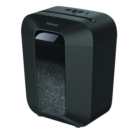 Fellowes Destructeur de Document LX41, destructeur de Papier avec agrafes, Trombones et Carte de crédit, Coupe Mini Cut, Verroui