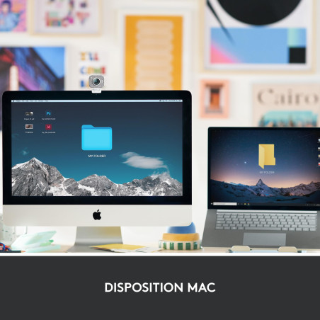 Logitech MX Keys Mini for Mac – Clavier sans Fil Minimaliste Compact, Bluetooth, Touches rétroéclairées, USB-C, Saisie Tactile,