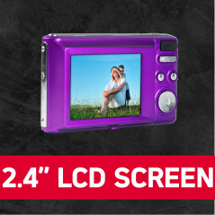 AgfaPhoto Realishot DC5200 - Appareil Photo Compact, 21MP, Ecran LCD 2,4", Zoom Digital 8X, Vidéo HD 720p, Batterie Lithium, Car