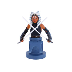 Cableguys Star Wars Figurine Gaming Ahsoka Tano - Support pour Manette ou Smartphone - Câble USB Inclus - 20 cm