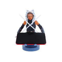 Cableguys Star Wars Figurine Gaming Ahsoka Tano - Support pour Manette ou Smartphone - Câble USB Inclus - 20 cm