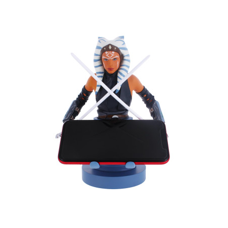 Cableguys Star Wars Figurine Gaming Ahsoka Tano - Support pour Manette ou Smartphone - Câble USB Inclus - 20 cm