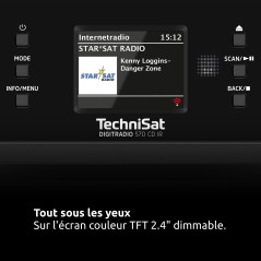 TechniSat DIGITRADIO 570 CD IR – Radio Internet stéréo Dab+ (Lecteur CD, Wi-FI, FM, Streaming Audio Bluetooth, Spotify, USB, rév