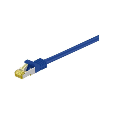 goobay RJ-45 CAT7 0.25m câble de réseau Bleu 0,25 m S/FTP (S-STP)