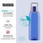 Sigg - Gourde Transparente en Tritan - Total Color Blue - Convient Aux Boissons Gazeuses - Lavage Au Lave-Vaisselle - Étanche & Sigg - Gourde Transparente en Tritan - Total Color Blue - Convient Aux Boissons Gazeuses - Lavage Au Lave-Vaisselle - Étanche &
