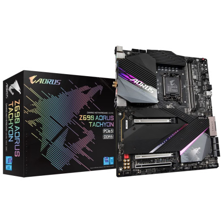 GIGABYTE Aorus Z690 AORUS Tachyon Prise 1700/Z690/DDR5/S-ATA 600/ATX étendu Carte mère Noir