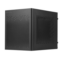 SilverStone Technology SUGO 16, Noir, Châssis Cube Mini-ITX Tout en Acier, SST-SG16W (Noir)