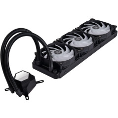 SilverStone SST-PF360-ARGB-V2 - PermaFrost Refroidisseur d'eau Premium, PWM trio ajustable 120mm, ARGB, Intel/AMD