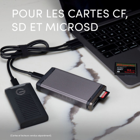SanDisk Professional Pro-Reader Multi-Card Lecteur pour des Transferts Multimédias Ultra-Rapides Noir