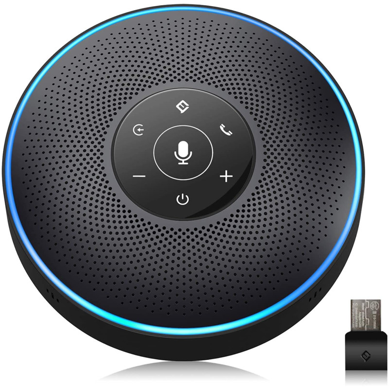 eMeet Bluetooth Mains Libres Téléphone de conférence - Office Core M2 Enceinte sans Fil Mains Libres conferencing 8 m Large Cham eMeet Bluetooth Mains Libres Téléphone de conférence - Office Core M2 Enceinte sans Fil Mains Libres conferencing 8 m Large Cham