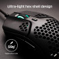 HyperX Pulsefire Haste – Souris de jeu – Ultralégère, 59 g, Coque en nid d'abeille, Design Hex, Cordon HyperFlex, jusqu'à 16 000 HyperX Pulsefire Haste – Souris de jeu – Ultralégère, 59 g, Coque en nid d'abeille, Design Hex, Cordon HyperFlex, jusqu'à 16 000