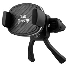 Tnb - Support Voiture mâchoire pour Grille d'aération NFC, Finition Carbone