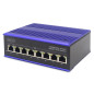 DIGITUS Commutateur réseau PoE – Gigabit Ethernet 8 ports – montage sur rail DIN – bornier – sans ventilateur – noir/bleu DIGITUS Commutateur réseau PoE – Gigabit Ethernet 8 ports – montage sur rail DIN – bornier – sans ventilateur – noir/bleu
