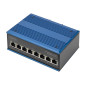 DIGITUS Commutateur réseau PoE – Gigabit Ethernet 8 ports – montage sur rail DIN – bornier – sans ventilateur – noir/bleu DIGITUS Commutateur réseau PoE – Gigabit Ethernet 8 ports – montage sur rail DIN – bornier – sans ventilateur – noir/bleu