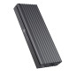 ICY BOX SSD M.2 NVMe en boîtier, USB 3.1 (Gen2, 10 Gbit/s), système de Refroidissement, USB-C, USB-A, PCIe M-Key, Aluminium, Gri