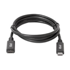 CLUB3D Rallonge USB de type C Gen1 5 Gbps 60 W (20 V/3 A) 4K60 Hz mâle/B 1 m