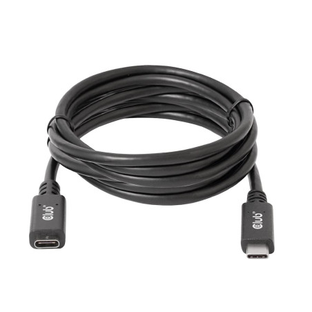 CLUB3D Rallonge USB de type C Gen1 5 Gbps 60 W (20 V/3 A) 4 K60 Hz mâle/B 2 m