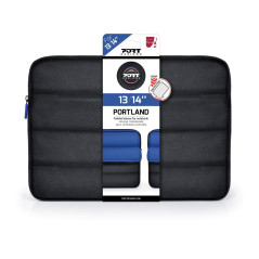 Port Designs Housse pc pour Ordinateur Portable Haute Protection Portland 13/14 Pouces Noire