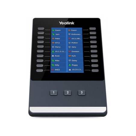 Yealink Module d'extension de la série T4U, écran Couleur de 4,3", 272 x 480 Pixels, icônes de Couleur, 20 Touches physiques sur