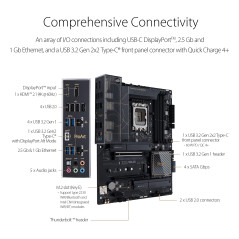 ASUS ProArt B660-CREATOR D4 – Carte mère Intel B660 LGA1700 ATX (12+1 Phases d’Alimentation 50A, PCIe 5.0, DDR4, USB-C DisplayPo