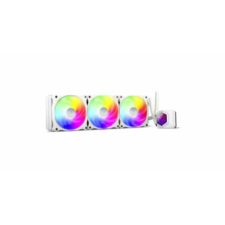 SilverStone SST-PF360W-ARGB-V2 - PermaFrost Refroidisseur d'eau Premium, PWM trio ajustable 120mm, ARGB, Intel/AMD, blanc