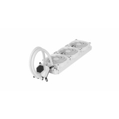 SilverStone SST-PF360W-ARGB-V2 - PermaFrost Refroidisseur d'eau Premium, PWM trio ajustable 120mm, ARGB, Intel/AMD, blanc