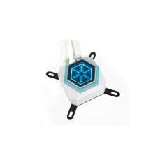 SilverStone SST-PF360W-ARGB-V2 - PermaFrost Refroidisseur d'eau Premium, PWM trio ajustable 120mm, ARGB, Intel/AMD, blanc