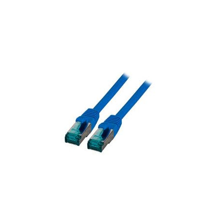 EFB Câble patch RJ45 S/FTP Cat.6A LSZH Bleu 10 m