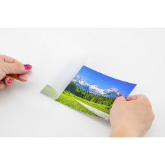 Peach Laminating Pouches for Key Cards (64x99mm), 125 mic, Glossy, PP525-09, Set of 100