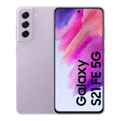 Samsung Galaxy S21 FE, Téléphone mobile 5G 128Go Violet, Carte SIM non incluse, smartphone Android, Version FR