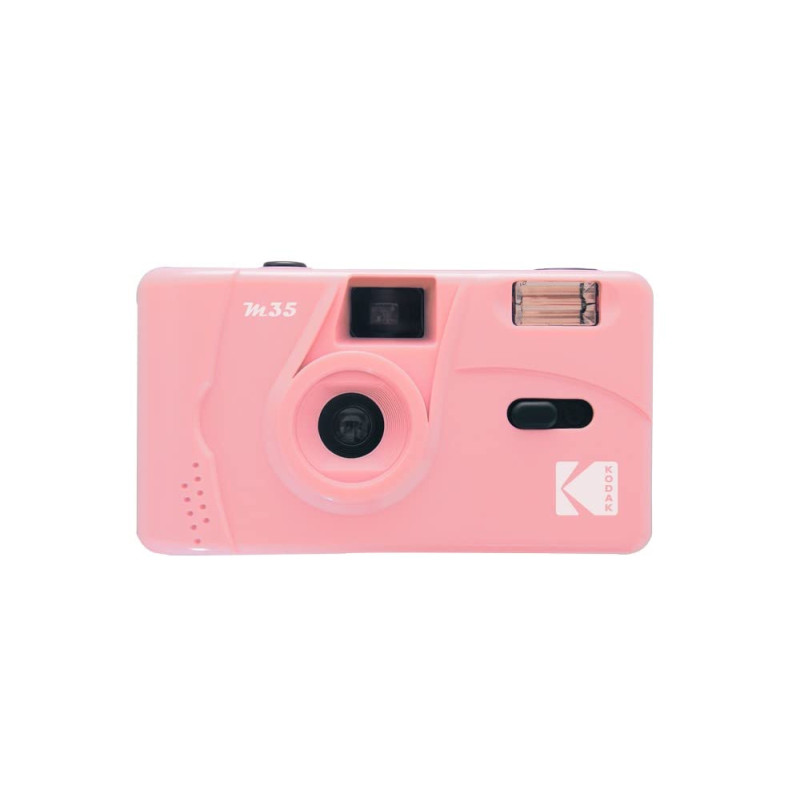 KODAK M35 DA00241 - Appareil Photo Rechargeable 35mm, Objectif Grand Angle Fixe, Viseur Optique, Flash Intégré, Pile AAA – Rose