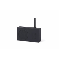 Lexon TYKHO 3 Enceinte Bluetooth Portable et Poste Radio FM, Etanche avec Batterie Rechargeable - Noir