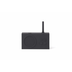 Lexon TYKHO 3 Enceinte Bluetooth Portable et Poste Radio FM, Etanche avec Batterie Rechargeable - Noir