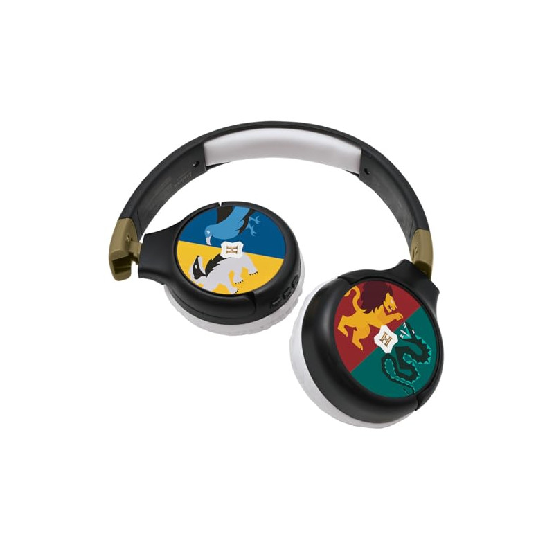 Lexibook - Warner Harry Potter - Casque Audio 2-en-1 Bluetooth et Filaire, Stéréo, sans Fil, Filaire, Son limité, Pliable, Ajust
