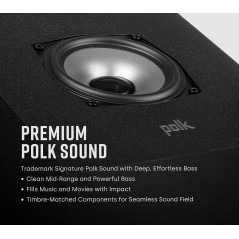 Polk Module de Hauteur Audio MXT90, Haut-parleurs d'extension pour MXT20, MXT60 et MXT70, certifié Dolby Atmos, Compatible avec