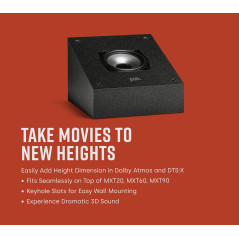 Polk Module de Hauteur Audio MXT90, Haut-parleurs d'extension pour MXT20, MXT60 et MXT70, certifié Dolby Atmos, Compatible avec 