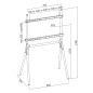 LogiLink BP0078 Support pour téléviseur 4"-70" Pieds en bois de noyer LogiLink BP0078 Support pour téléviseur 4"-70" Pieds en bois de noyer