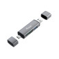 Equip Lecteur de Carte USB 3.0 HUB OTG SB-C & USB-A SD/MicroSD