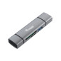 Equip Lecteur de Carte USB 3.0 HUB OTG SB-C & USB-A SD/MicroSD