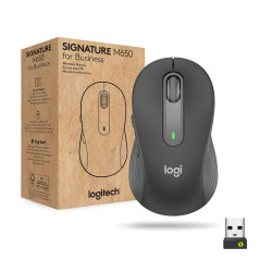 Logitech Signature M650 for Business, Souris sans Fil pour les Mains de Petite Taille à Taille Moyenne, Logi Bolt, Bluetooth, Sm