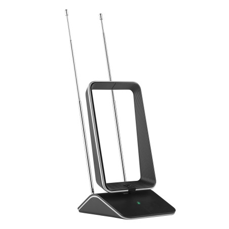 Antenne TV intérieure amplifiée – 4K Ultra HD TV – Control Automatique du Gain – Distance aux émetteurs 0 – 25 km – SV9465-5G