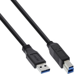 InLine 5m USB 3.0 câble USB USB A USB B Noir