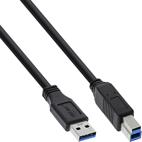 InLine 5m USB 3.0 câble USB USB A USB B Noir