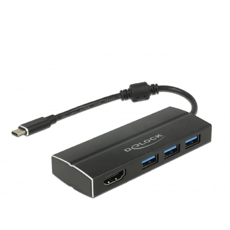 DeLOCK 63931 hub & concentrateur USB 3.0 (3.1 Gen 1) Type-C 5000 Mbit/s Noir - Hubs & concentrateurs (USB 3.0 (3.1 Gen 1) Type-C DeLOCK 63931 hub & concentrateur USB 3.0 (3.1 Gen 1) Type-C 5000 Mbit/s Noir - Hubs & concentrateurs (USB 3.0 (3.1 Gen 1) Type-C