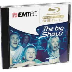 EMTEC BD-R Disque Blu-Ray ré-inscriptible en boîtier Simple