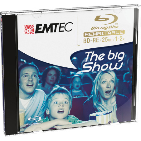 EMTEC BD-R Disque Blu-Ray ré-inscriptible en boîtier Simple
